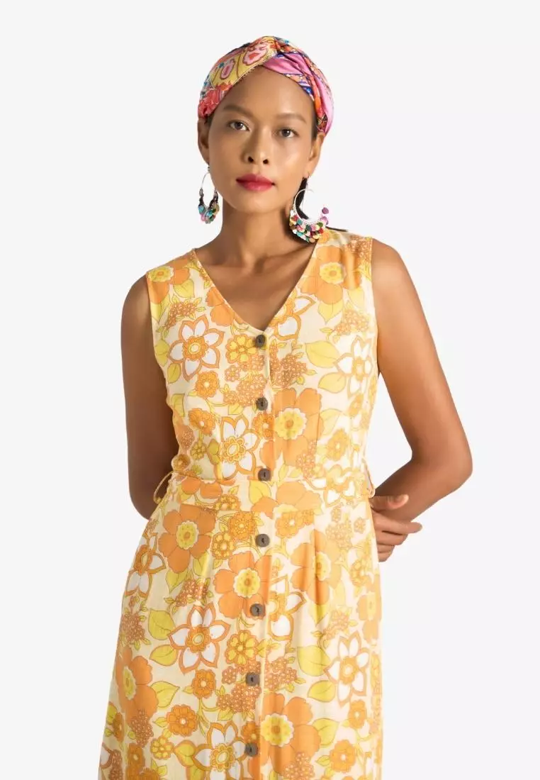 New Linen New Horizon Midi Linen Dress