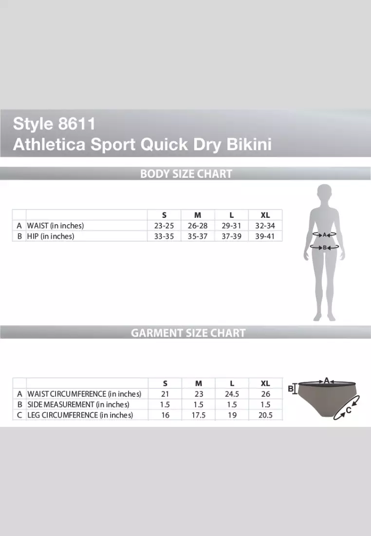 Athletica Sport Quick Dry Bikini (Tri-pack)