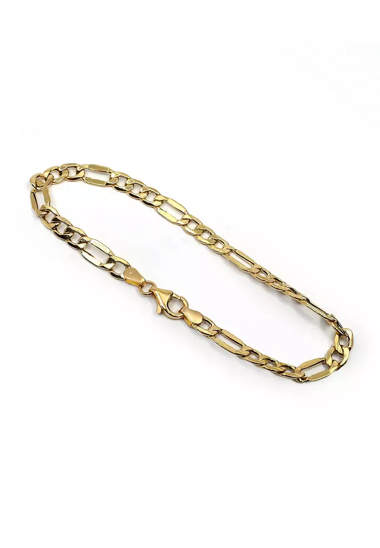 18K Italian Made Yellow Gold Bracelet