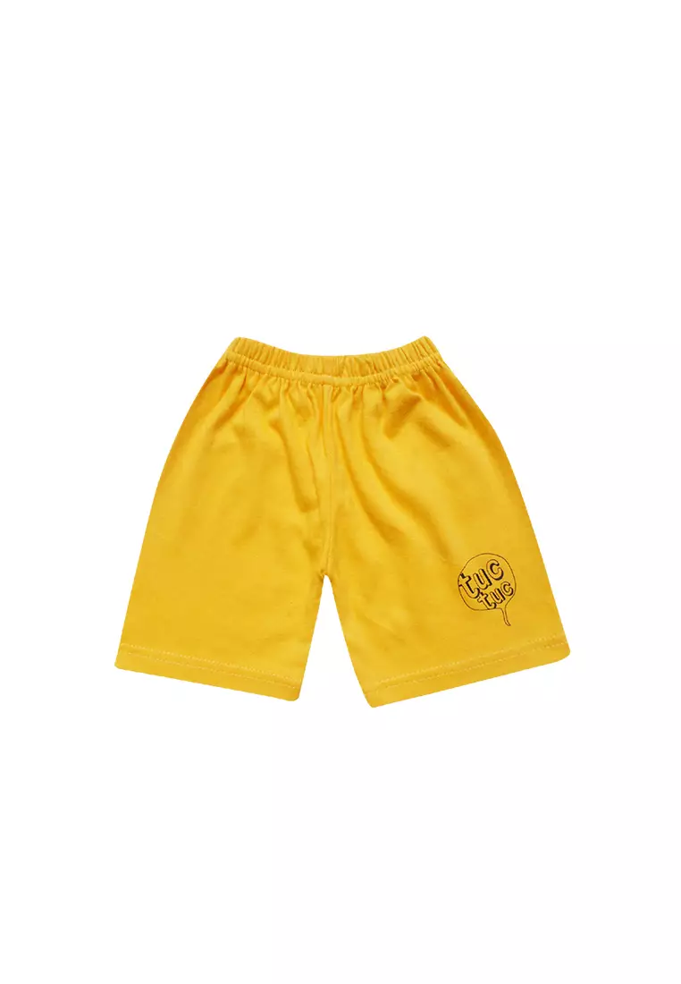 Skabe Pakaian Bayi Anak Laki Laki Baju Atasan Oblong Lengan Pendek Motif Bear Setelan Celana Kaos All Size Warna Tua Usia 6 Bulan Hingga 12 Bulan 3132
