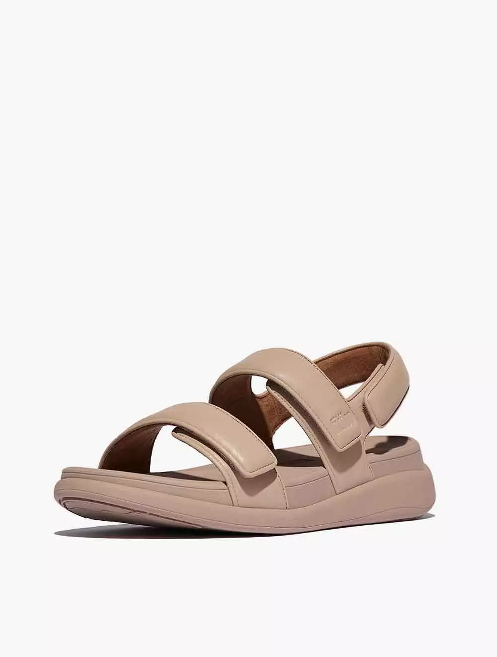 Fitflop F-Mode Go Adjustable Flatform Back-Strap Sandals - Classic Beige