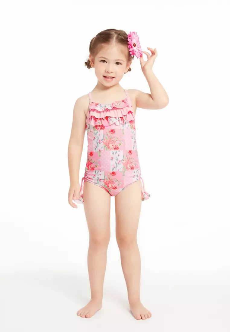 Milkshake Frilled X-back Swimsuit