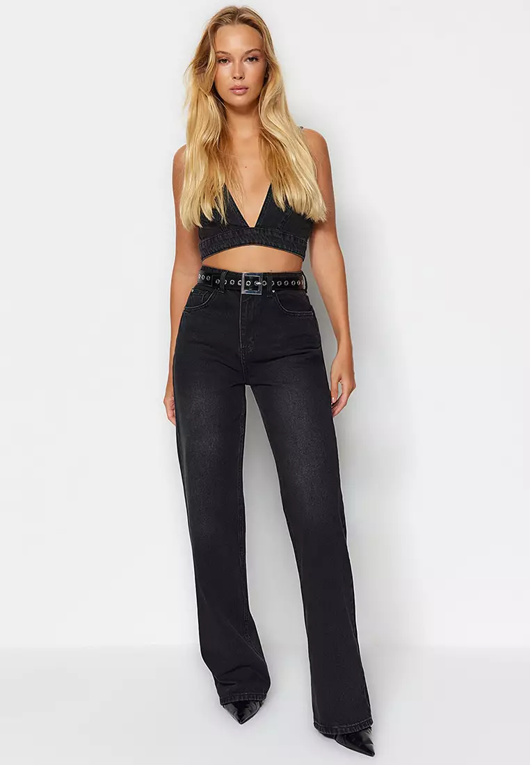 High Waist Wide Leg Jeans