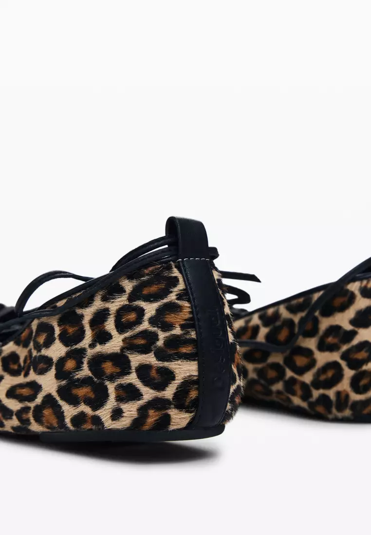 Leopard Flat Ballerina Shoes