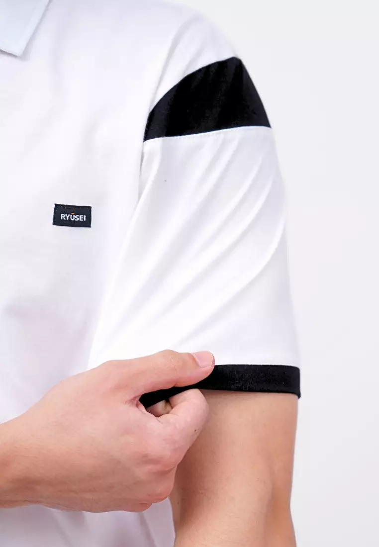 Ryusei Polo Pria Fushimi Combo White