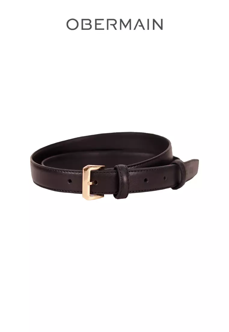Ladies Belt 25MM Pin Buckle Leather Green
