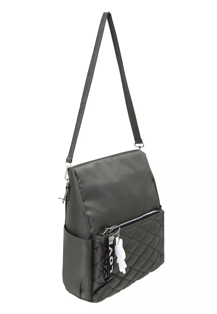 Ana Tas Ransel Wanita Simple Backpack Woman Premium Quality - Grey