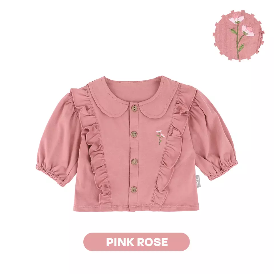 Mooi Atasan Anak Perempuan Wendy Top - Pink Rose