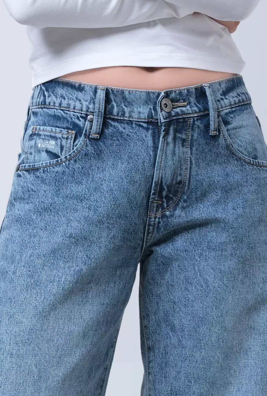 Celana Jeans Wanita Loose K2 Series Light Blue