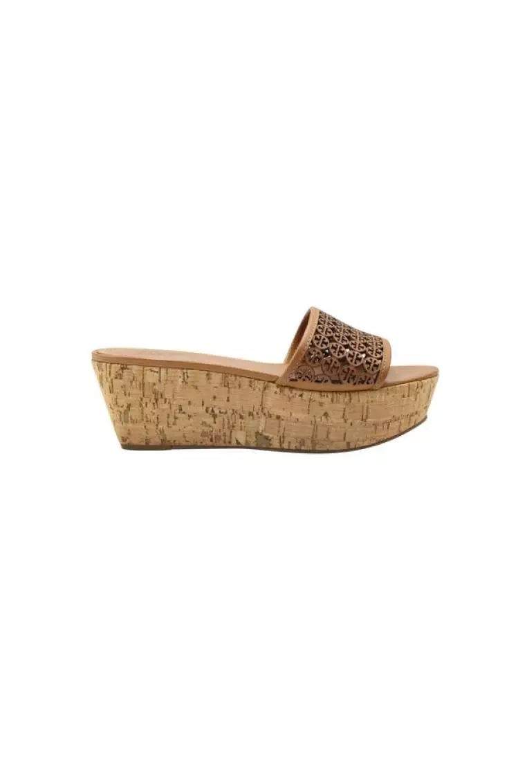 Tory burch online cork wedge sandals