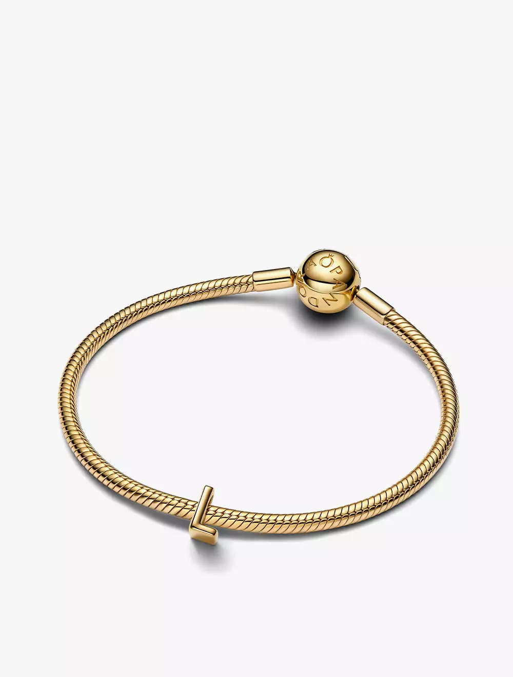 Letter L 14k gold-plated charm