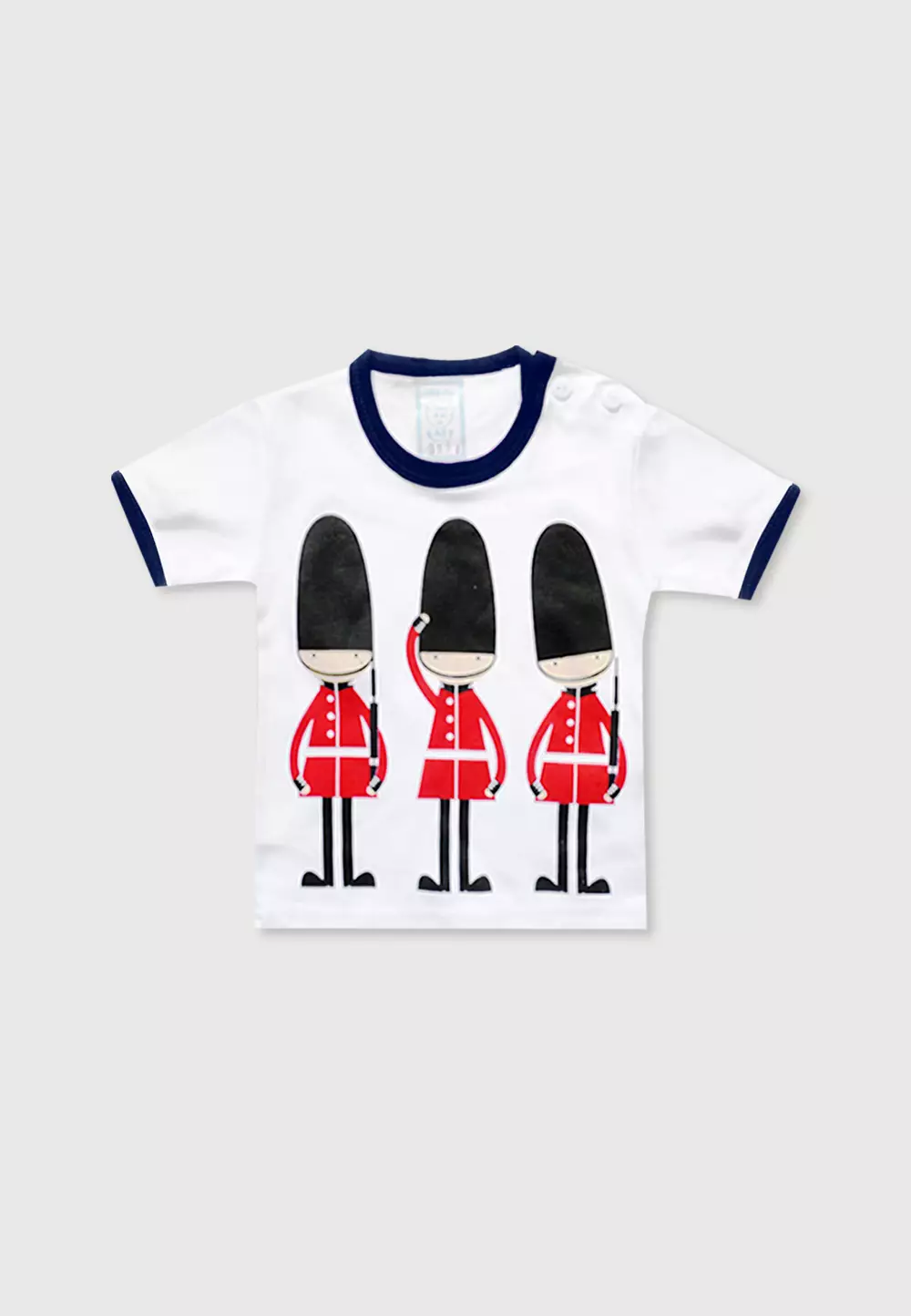 Wakakids Setelan Bayi Anak Laki Laki Usia 0 Bulan Hingga 6 Bulan Motif London Guards 3174 Navy