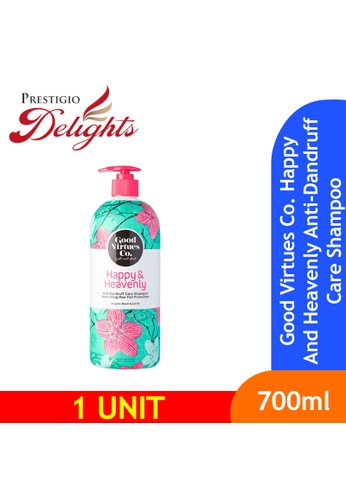 Buy Prestigio Delights Good Virtues Co Happy And Heavenly Anti Dandruff Care Shampoo With Nourishing Hair Fall Protection 700ml Online On Zalora Singapore