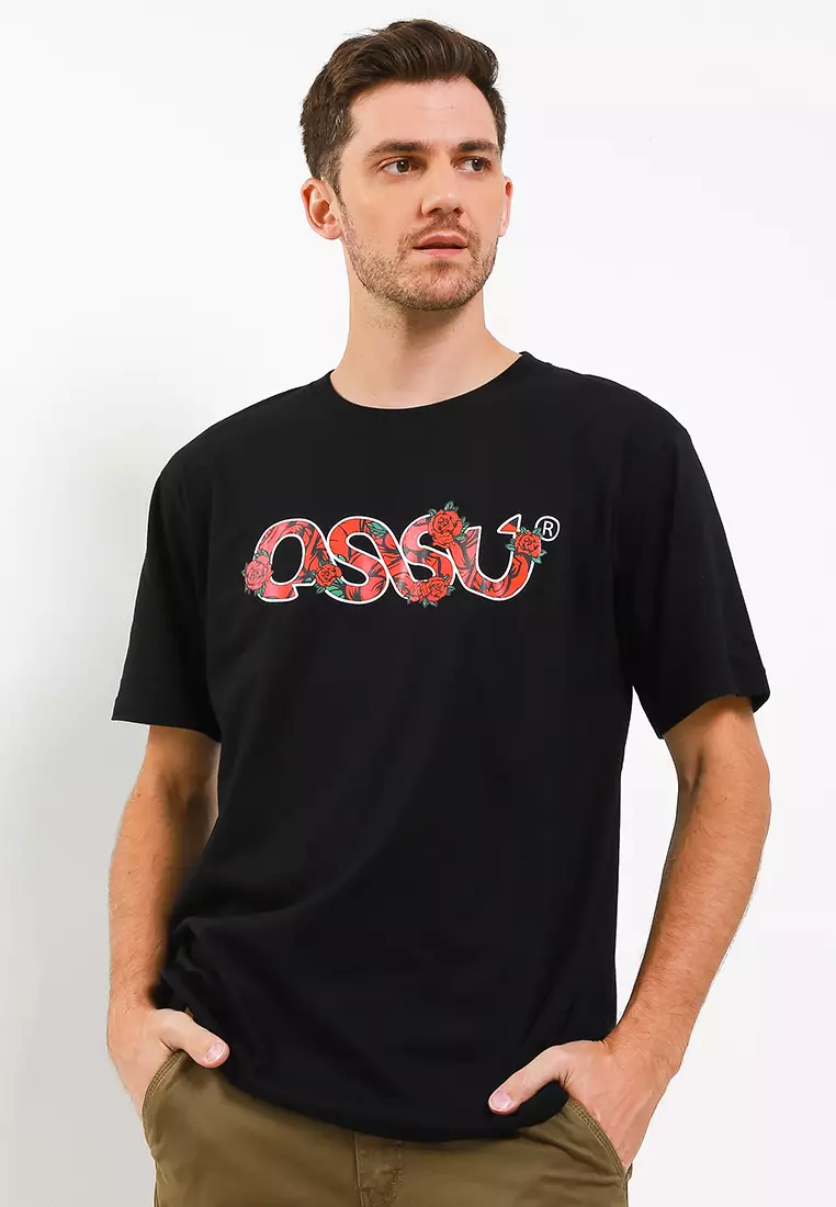 Ossu Rose Black Tshirt
