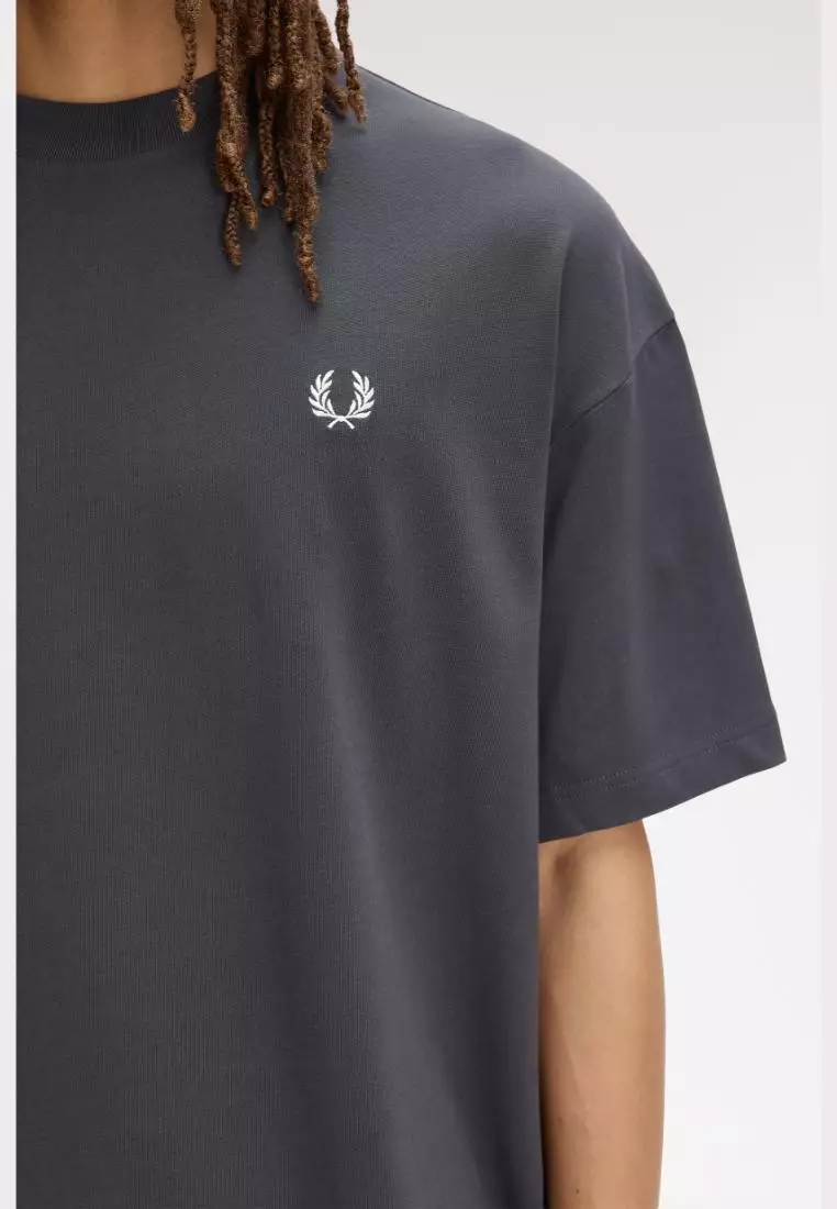 Fred Perry M2474 Back Print Laurel Wreath T-Shirt (Anchor Grey)