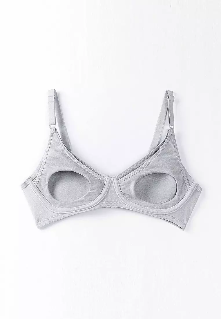 Sorella Bra Cotton Maternity 3/4 Cup N13-29994 - Cup C - Light Grey