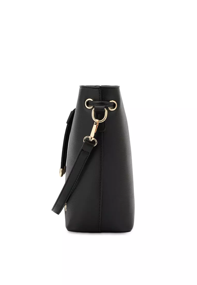 Women's Bucket Bag / Shoulder Bag / Sling Bag / Crossbody Bag (Tas Ember Wanita / Tas Bahu Wanita / Tas Selempang Wanita ) - Hitam