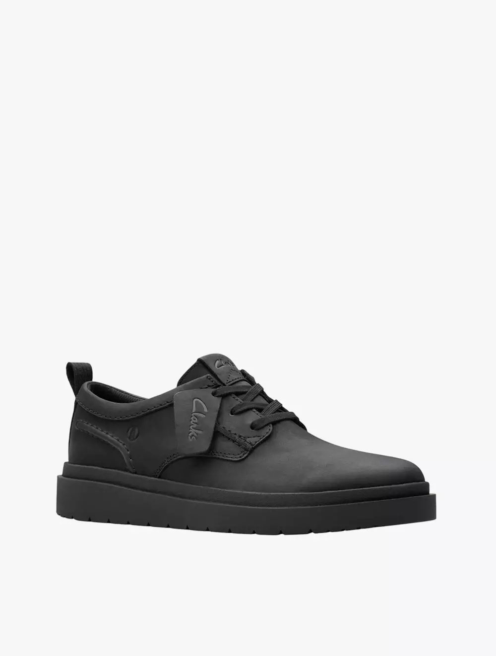 Clarks Polden Lace Black Leather