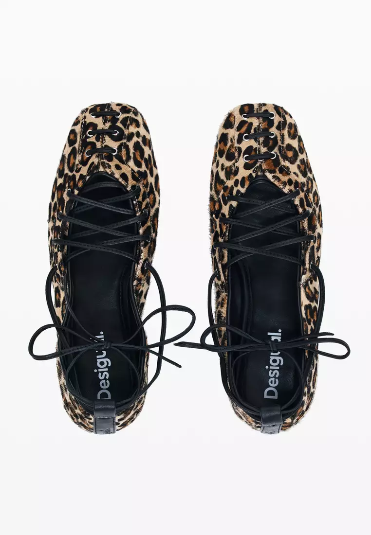 Leopard Flat Ballerina Shoes