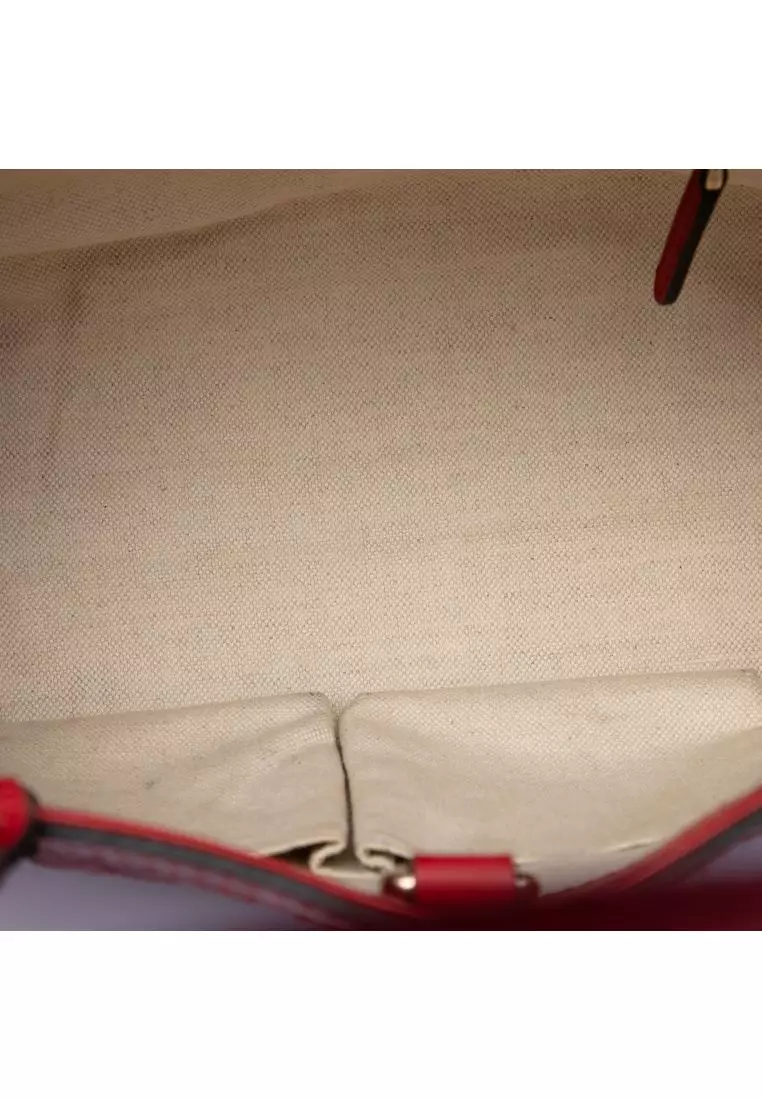 Pre-Loved Gucci Small Diamante Leather Craft Tote