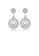 Glamorousky white Simple Vintage Geometric Round Earrings with Cubic Zirconia 9024EACCF16F1FGS_1