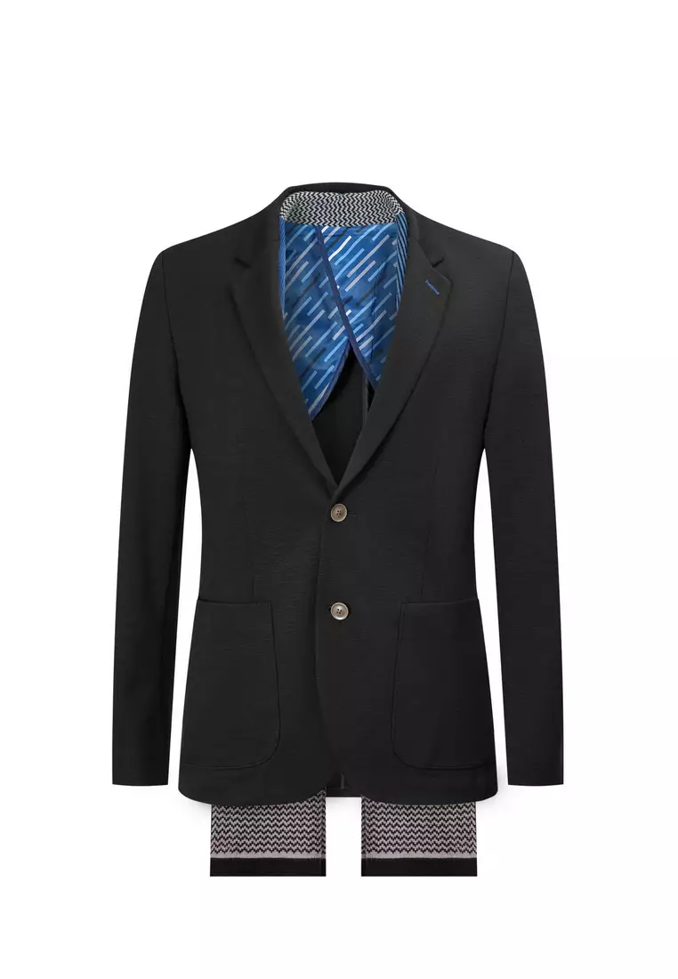 聚酯棉混紡休閒西裝外套