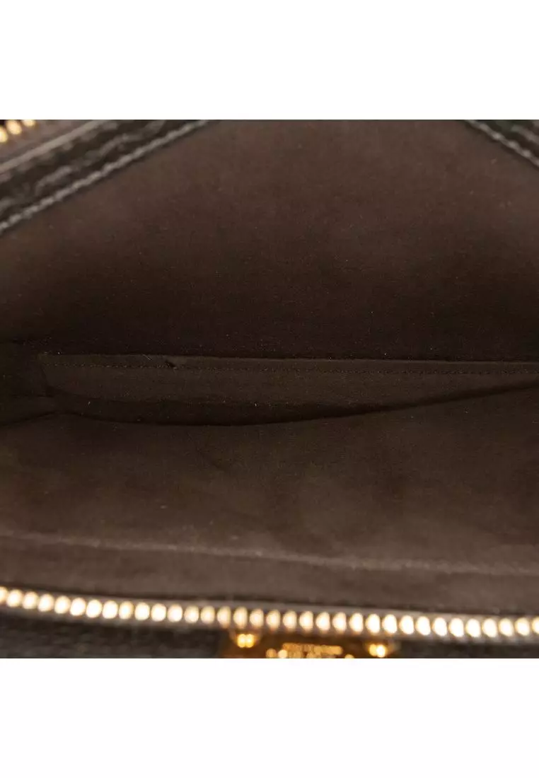 Pre-Loved Fendi Mini Calfskin Romano Selleria Peekaboo Iconic Fit Satchel