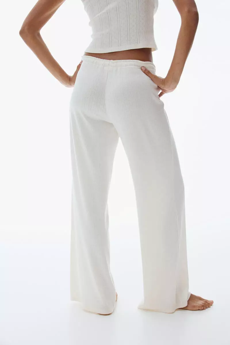 Pointelle pyjama bottoms