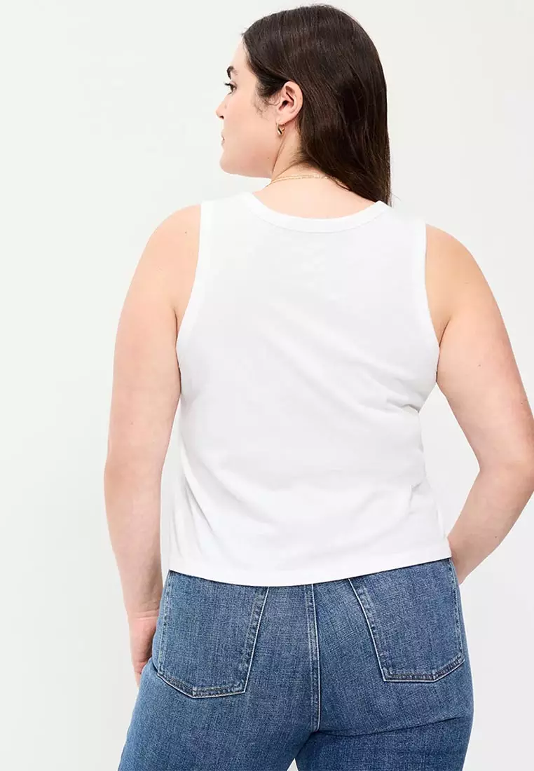Relaxed Scoop-Neck Tank Top