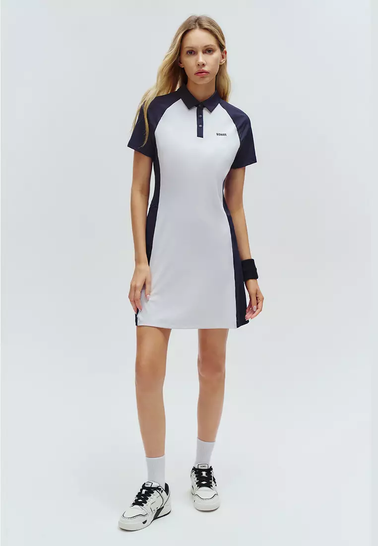 WOMEN'S K-SWISS LOGO COLOR BLOCKS TENNIS DRESS