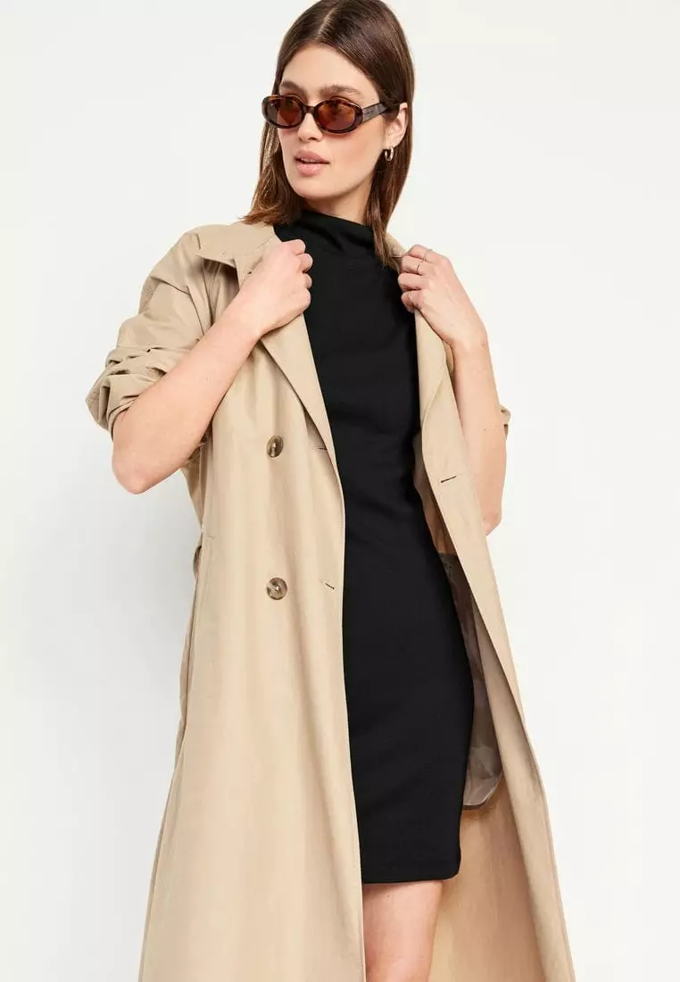Mock-Neck Mini Dress for Women