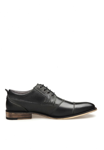 Twenty Eight Shoes black VANSA Leather Stitching Oxford Shoes VSM-F18911 ABF60SHB423869GS_1