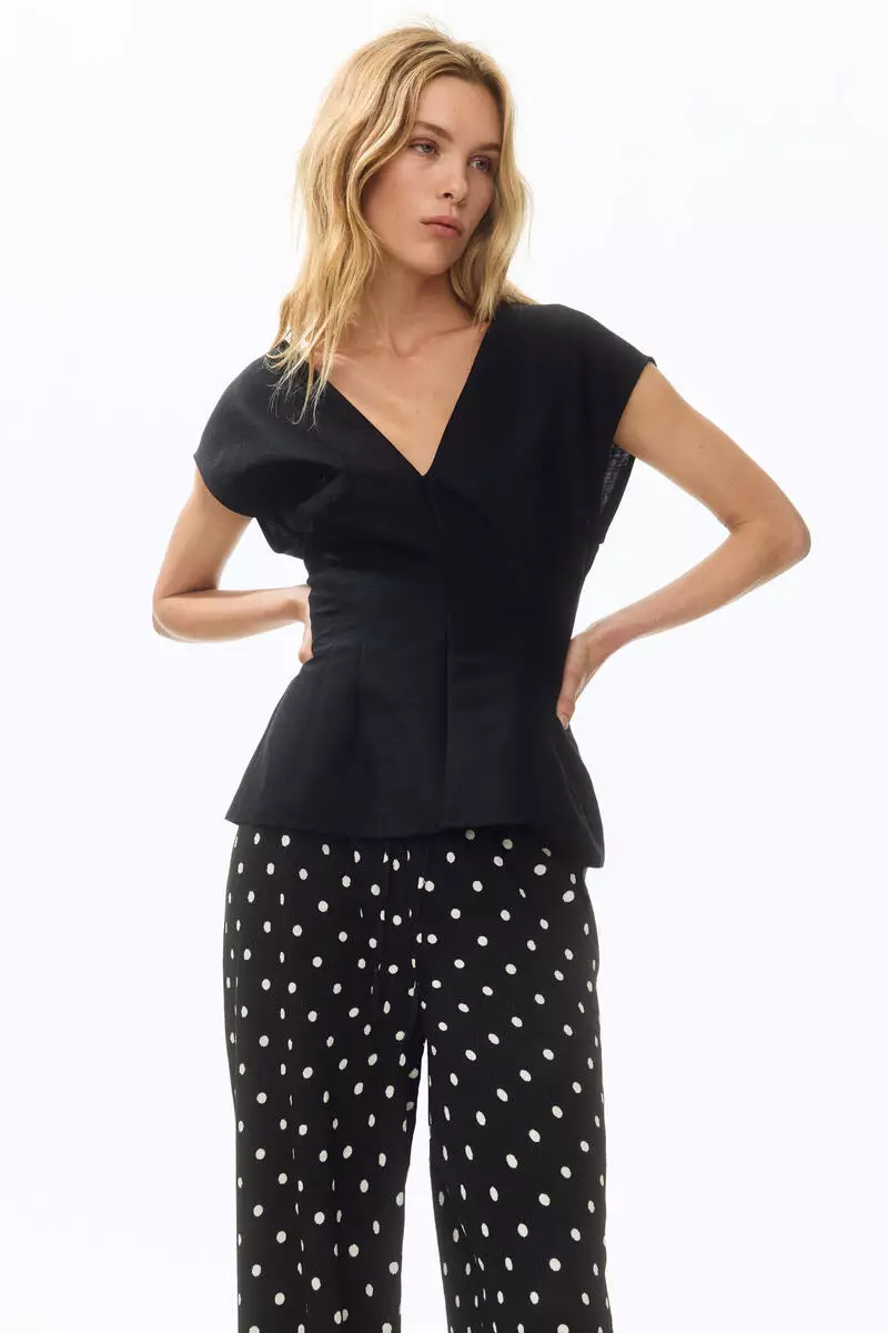 Wide pull-on trousers