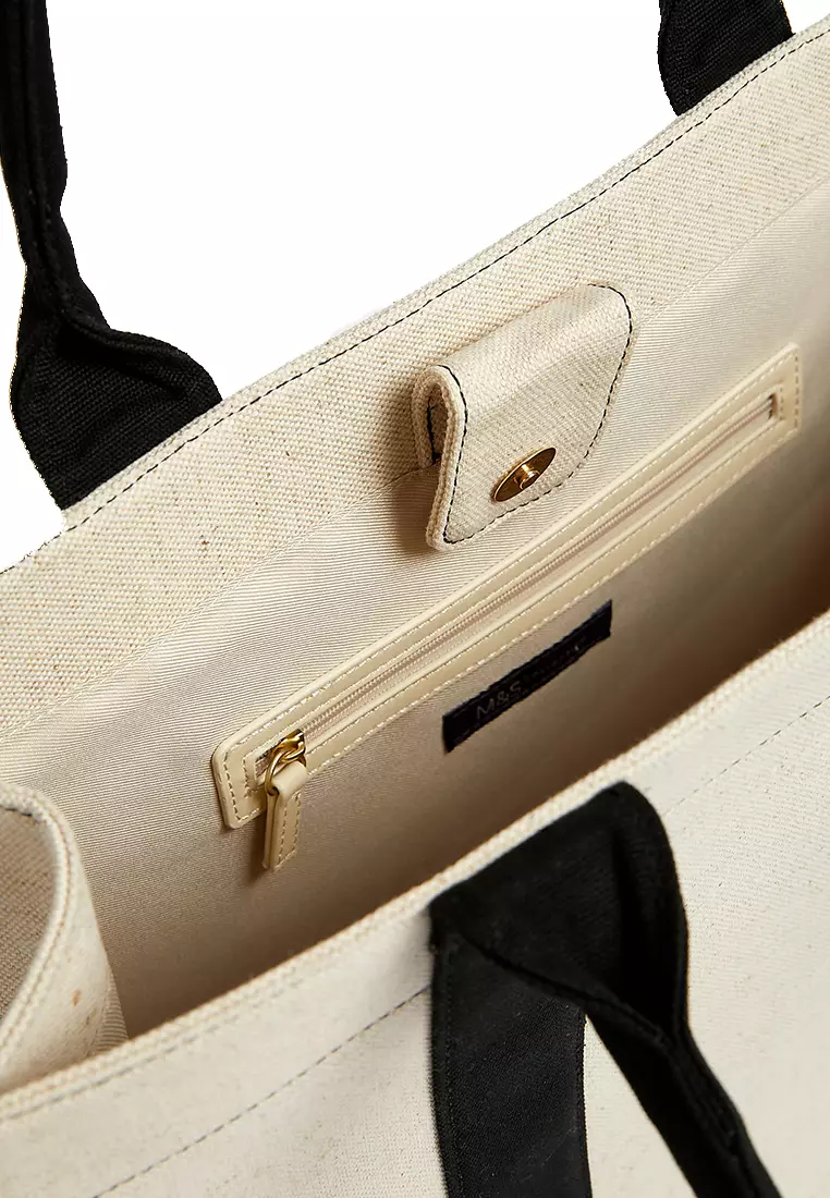 Canvas Structured Tote Bag