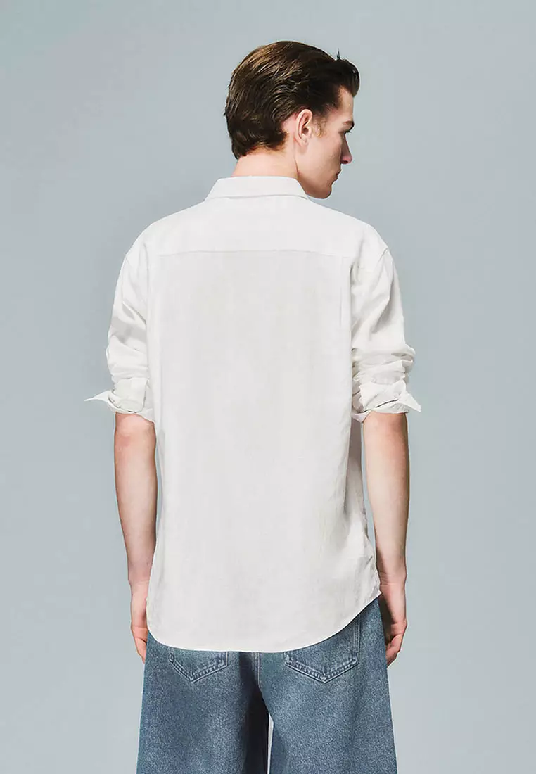 宽松型A开襟衬衫