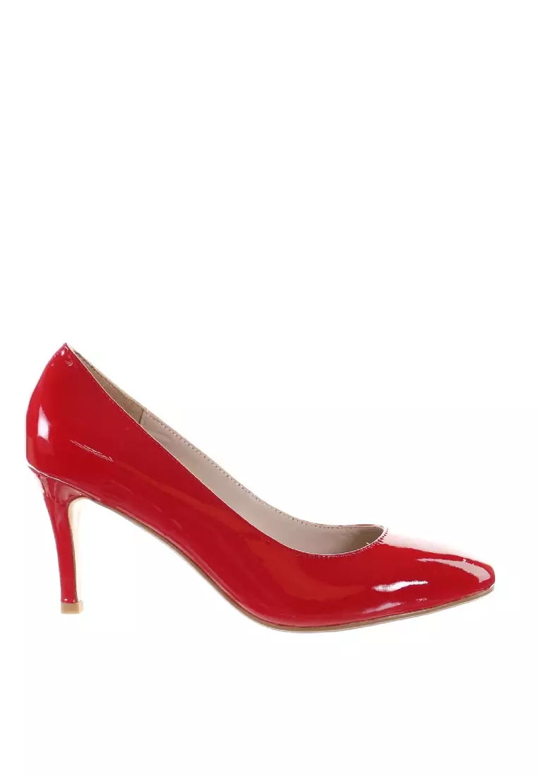 Red patent cheap shoes womens