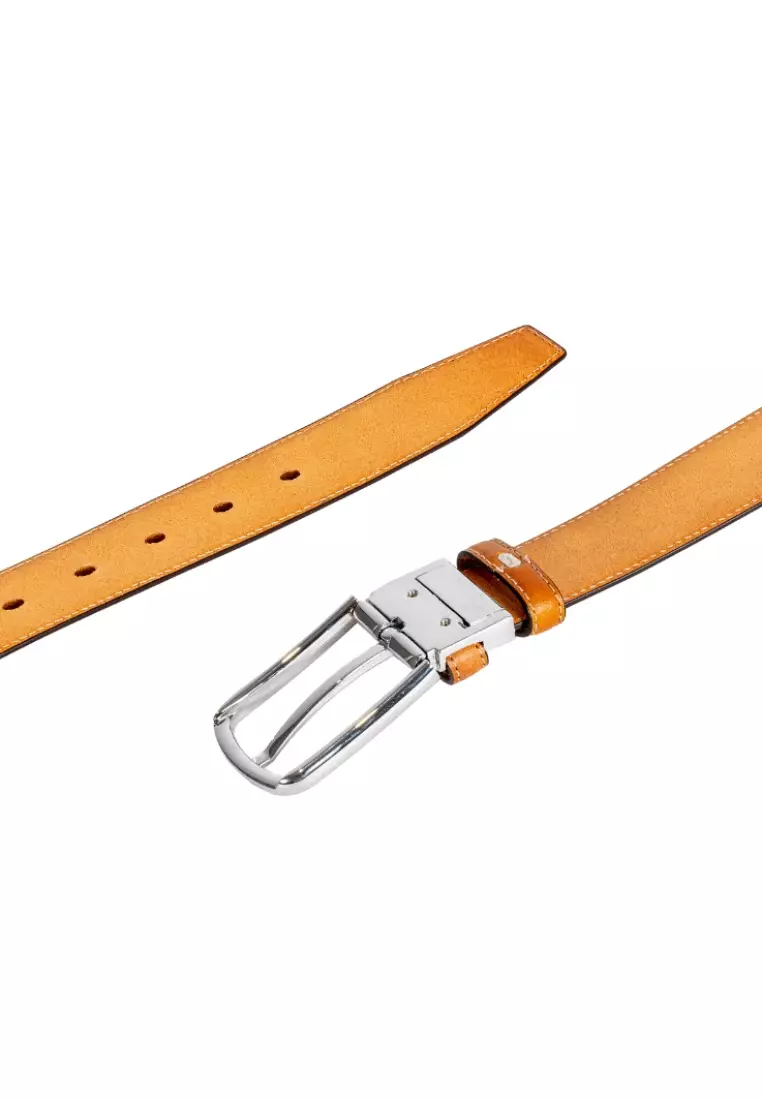 Men's Calf Leather Detachable Buckle Belt BL 521