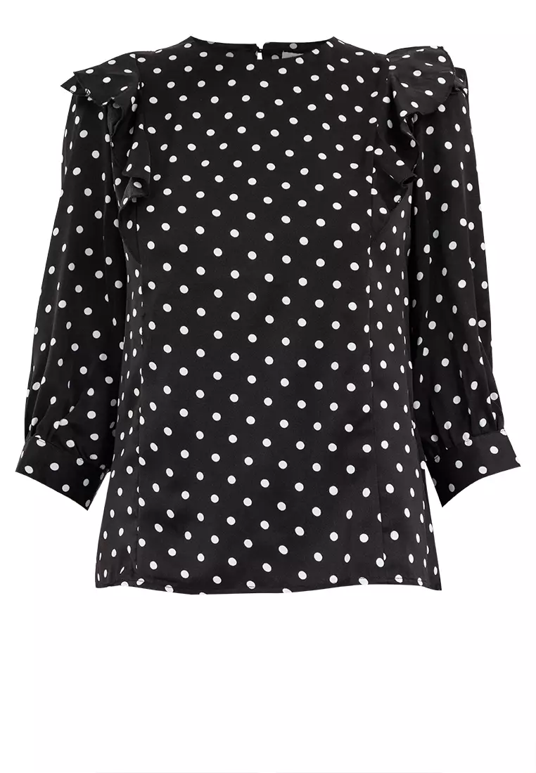 DOTTY Dotted L/S Top