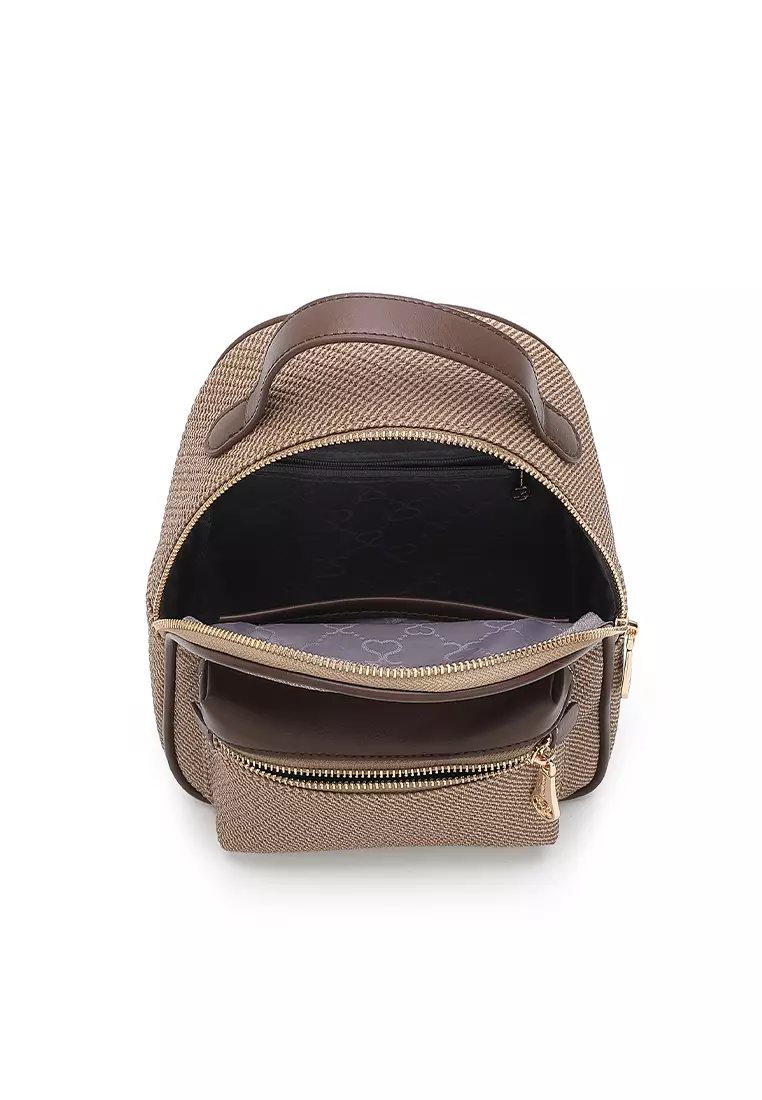Women's Mini Backpack (背囊) - 棕色