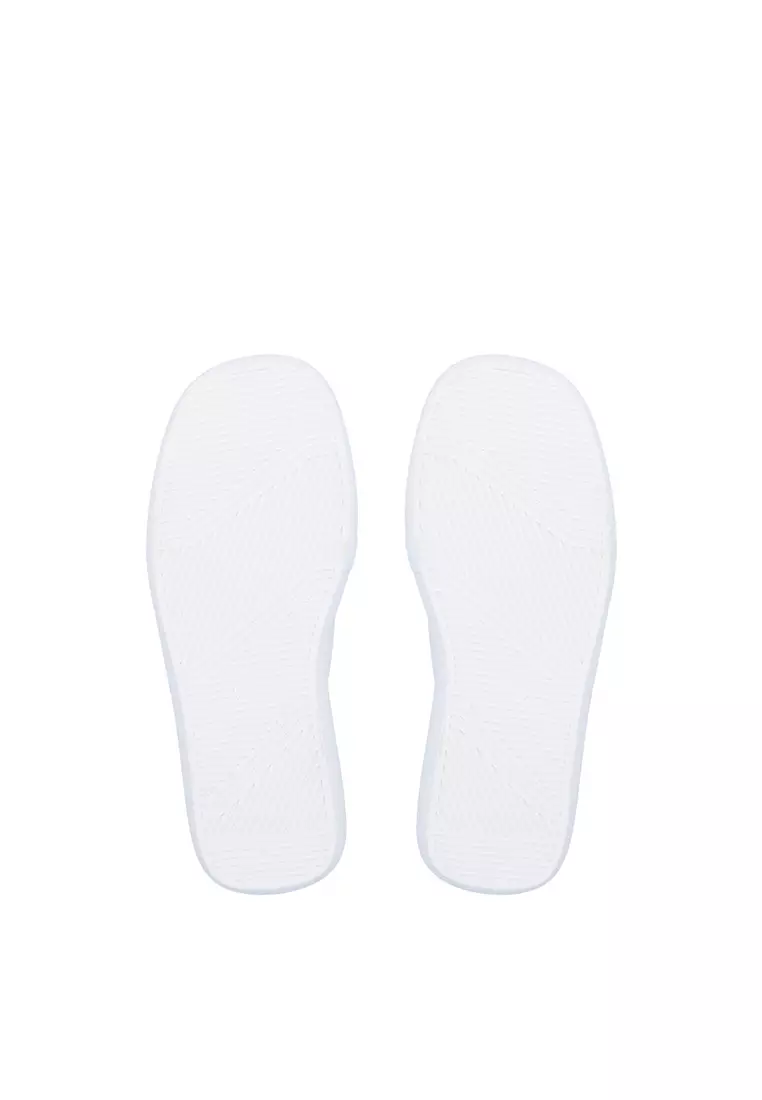 White Luna Comfort Flats