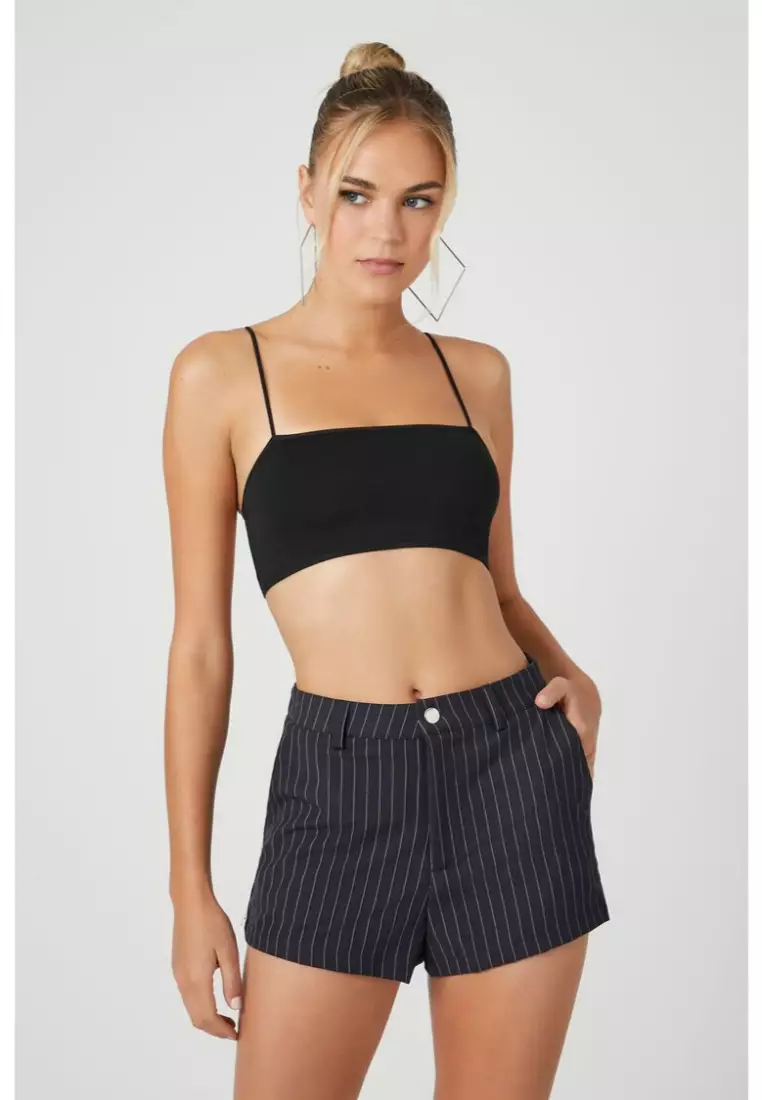Buy FOREVER 21 High Rise Pinstripe Shorts 2024 Online ZALORA