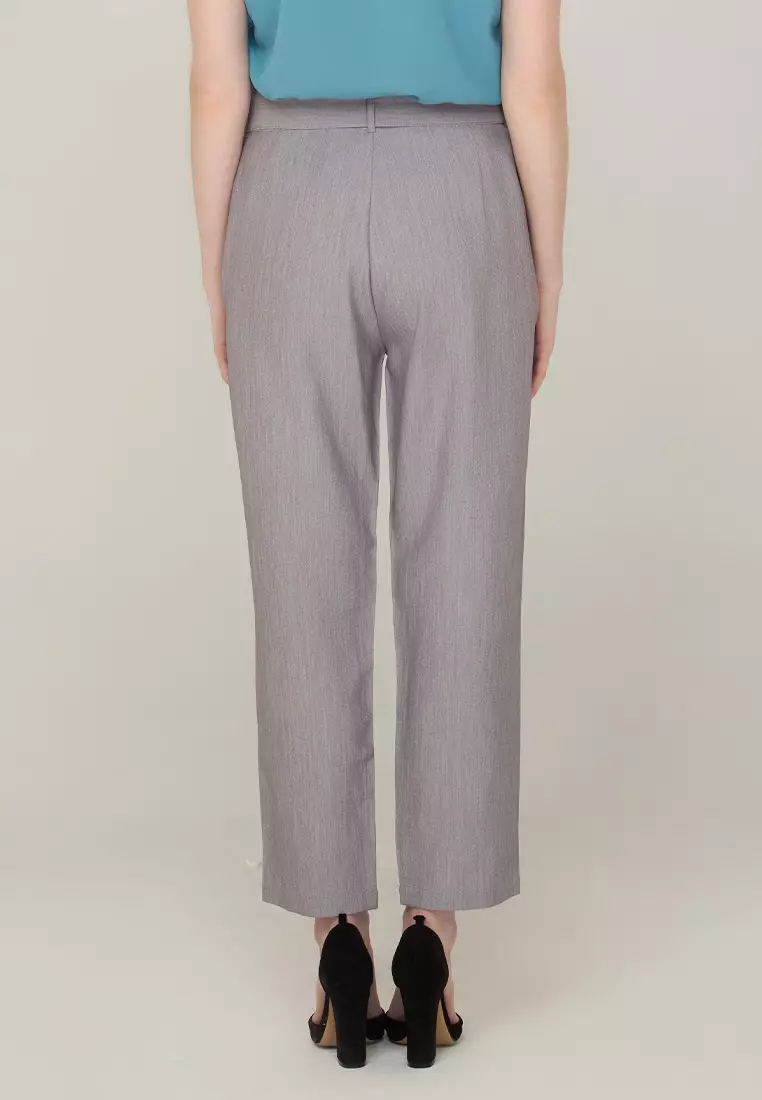 Callie Slim-Fit Pants with Adjustable Belt