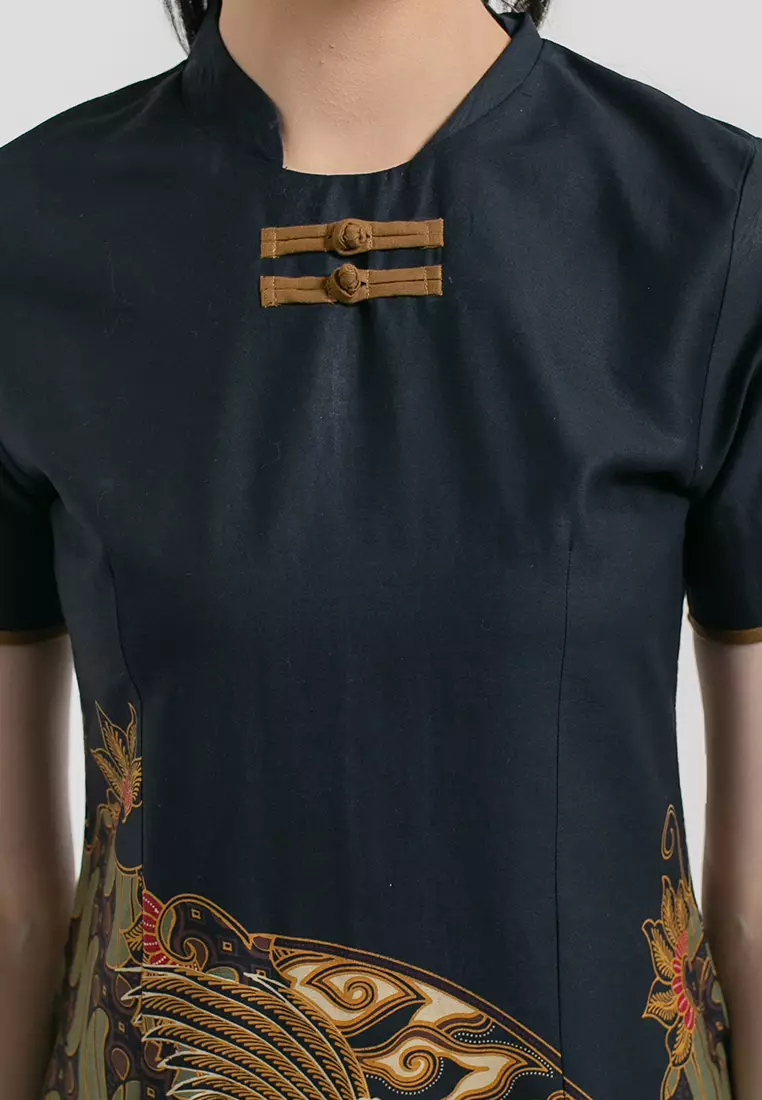 Hadinata Batik Wanita Superfine Dress Furing Charity Caturangga