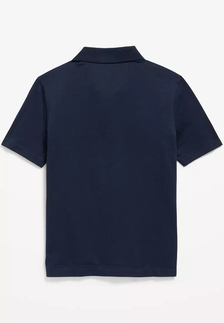 School Uniform Jersey Polo Shirt for Boys