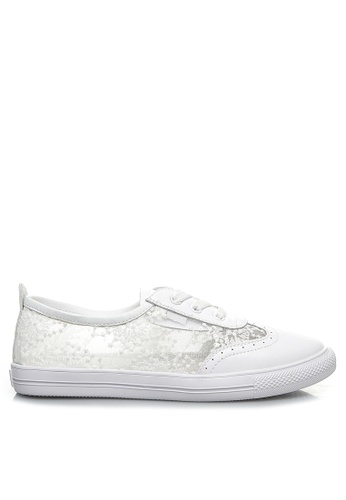 Twenty Eight Shoes white Comfortable Lace Stitched Leather Sneakers RX12967 A6BF1SH3122FF9GS_1