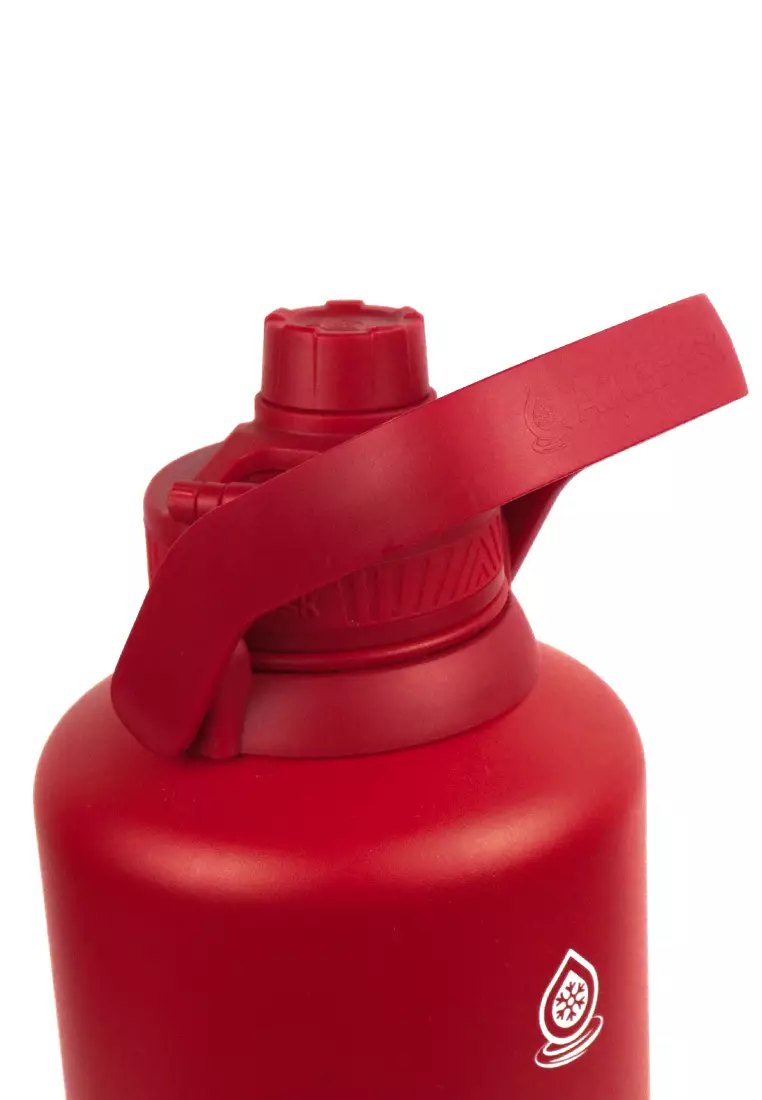 64oz Wide Mouth Water Bottle Cherry Red V2