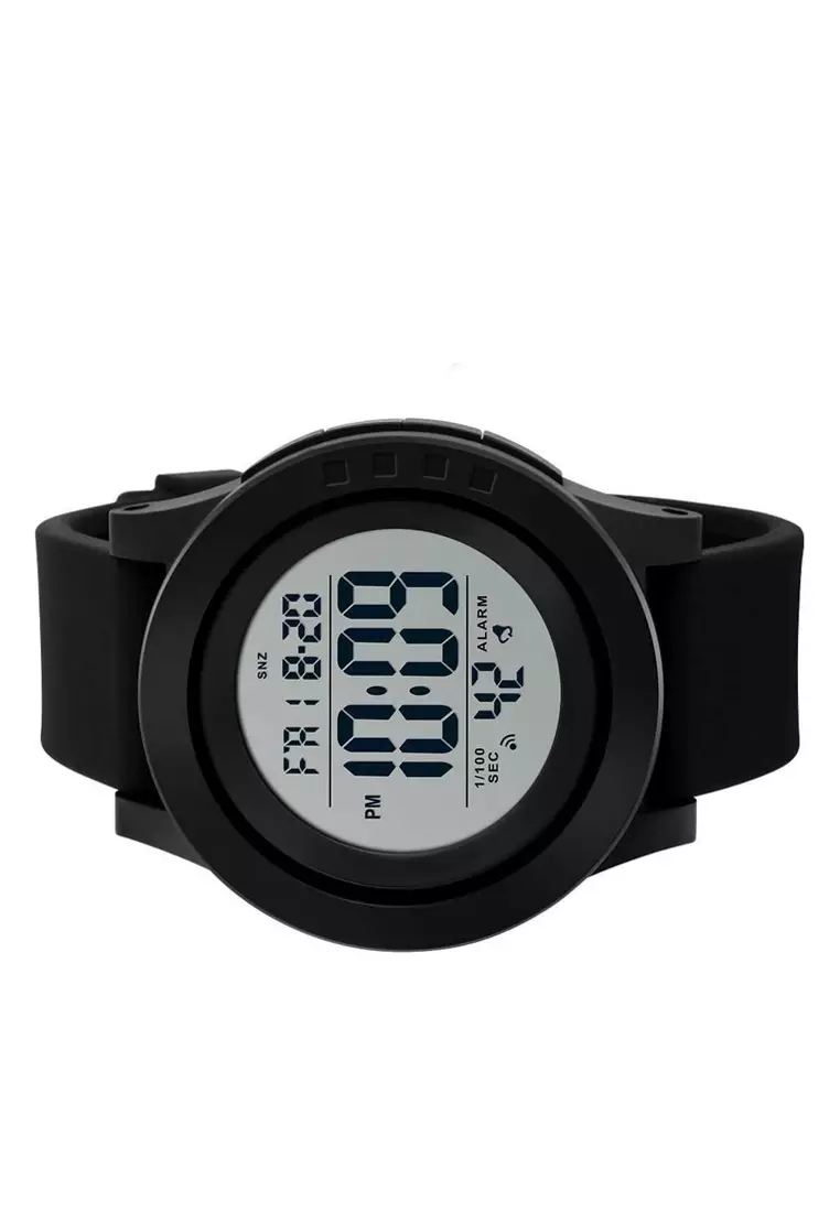 Jam Tangan Casual Digital Pria Waterproof Strap Tali Material Silicone TO89 ORIGINAL