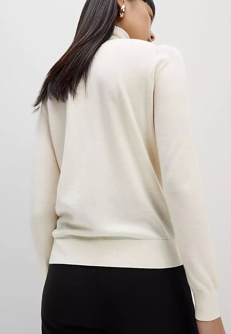 Pure Merino Wool Roll Neck Jumper