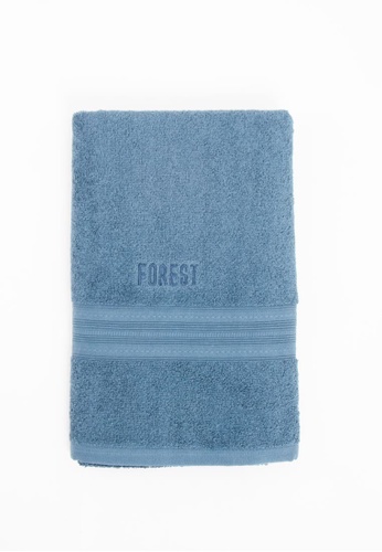 FOREST blue Forest 100% Cotton Home Bath Towel - P00081 - 36GreyBlue D2386HL6A3B6A9GS_1