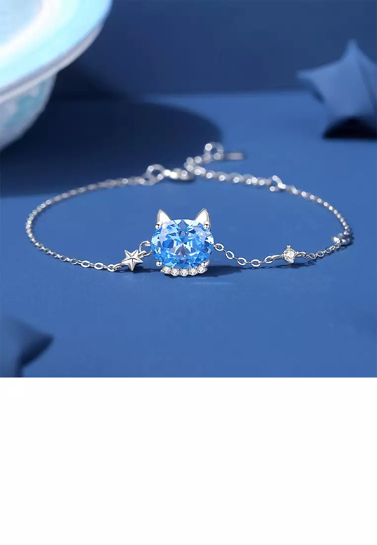 Swarovski cat bracelet top